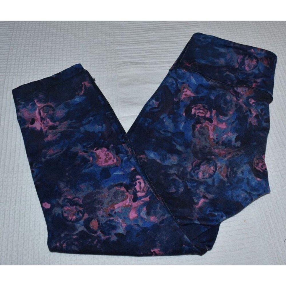 lululemon athletica Blue & Pink Marble Print Leggings